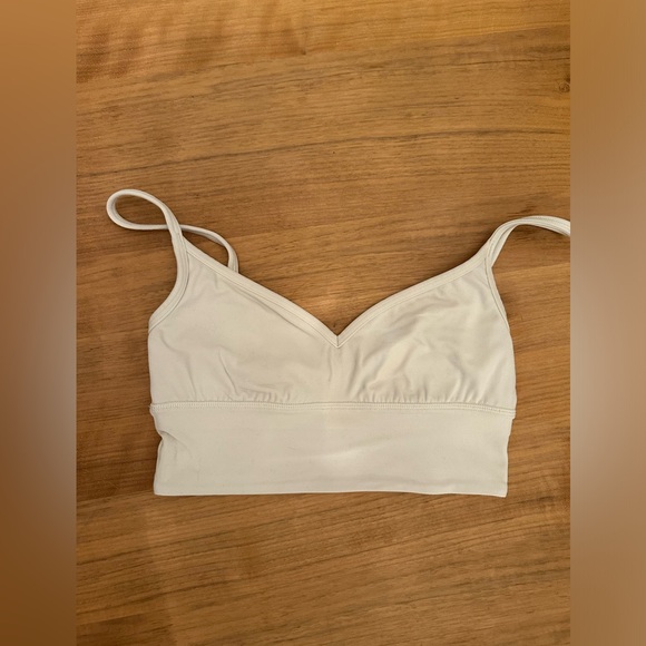 Long line white/off white sports bra from Lululemon size 4–like new!! - Picture 1 of 3